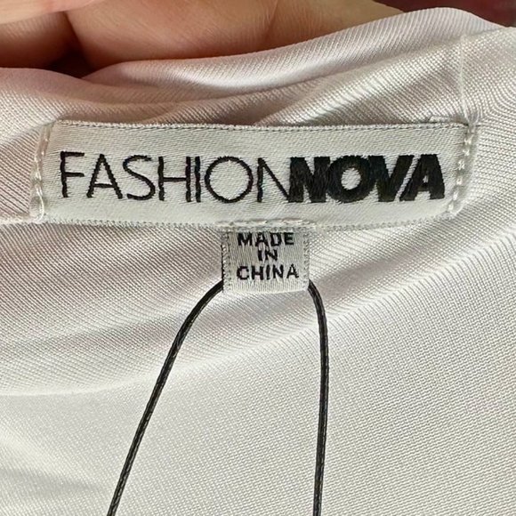 NWT White Dinner in Paris Midi Dress Size Medium - Picture 7 of 10